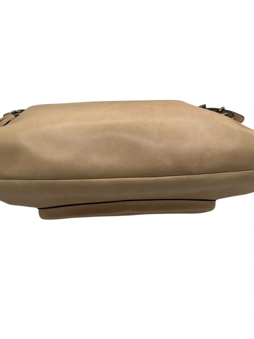 Coach Legacy Courtenay Hobo Tan Leather Shoulder Bag with Front Turnlock Pocket